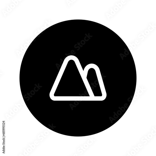 Free Download mountain line circular icon - GFXLoad