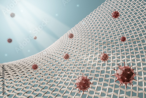 virus or bacteria in the air
