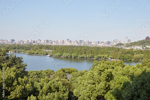 The beautiful historic city of Hangzhou, Zhejiang Province, China