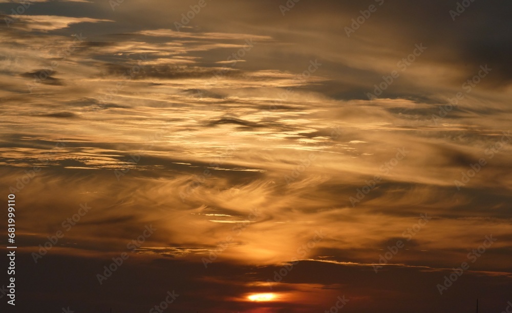 Sunrise with clouds