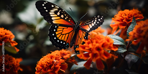 monarch butterfly on flower ,Monarch Butterfly Stock Photos,Orange, Black, Wings, Garden, Summer, Migration,