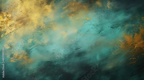 Uniform Jade Green Texture with Gold Stroke