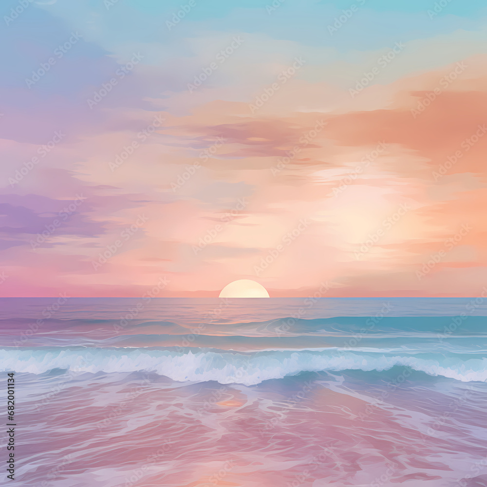 a sunrise over the ocean