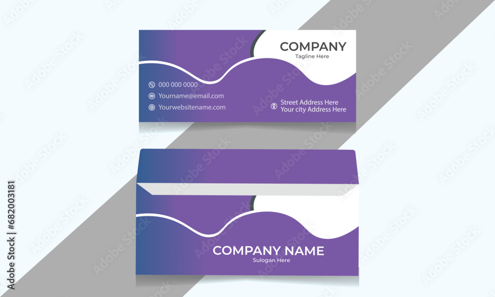 Fototapeta premium Creative Modern Envelope Template