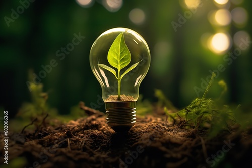 A close-up of a light bulb plant, with its delicate glass bulb and vibrant green leaves. The image is a symbol of growth, new beginnings, and the power of nature to overcome all obstacles.