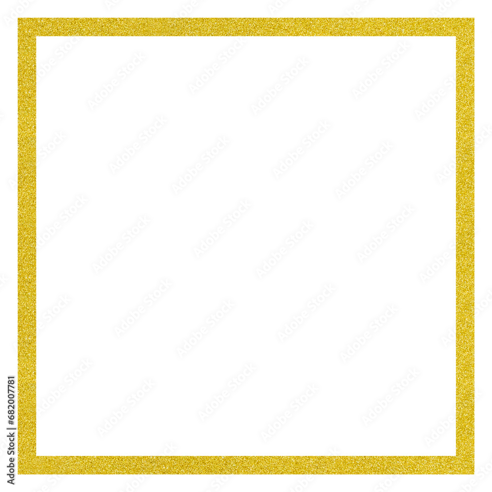 Golden square frame decorative material Golden square frame decorative material