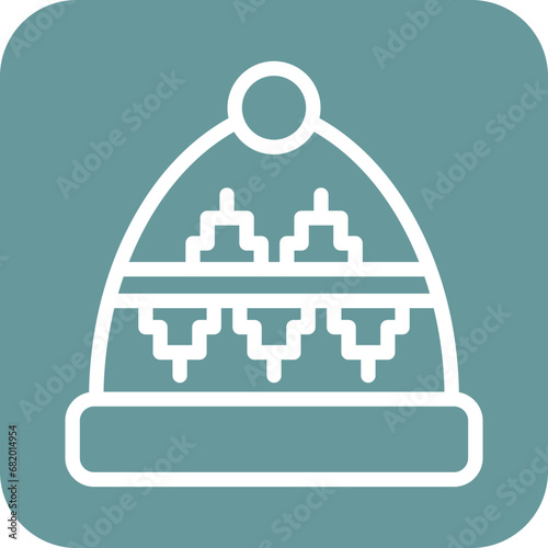 Vector Design Winter Hat Icon Style
