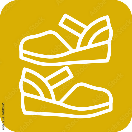 Vector Design Women Shoes Icon Style