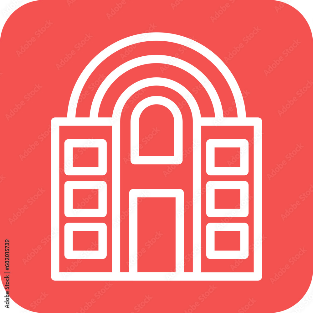 Vector Design Old Building Icon Style Vector Design Old Building Icon Style