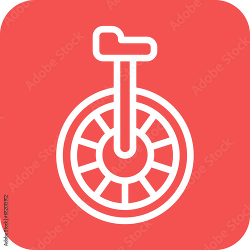 Vector Design Monocycle Icon Style