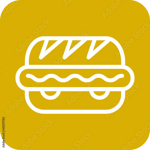 Vector Design Hot Dog Icon Style