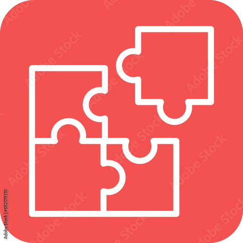 Vector Design Puzzle Icon Style