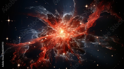 explosion of space
