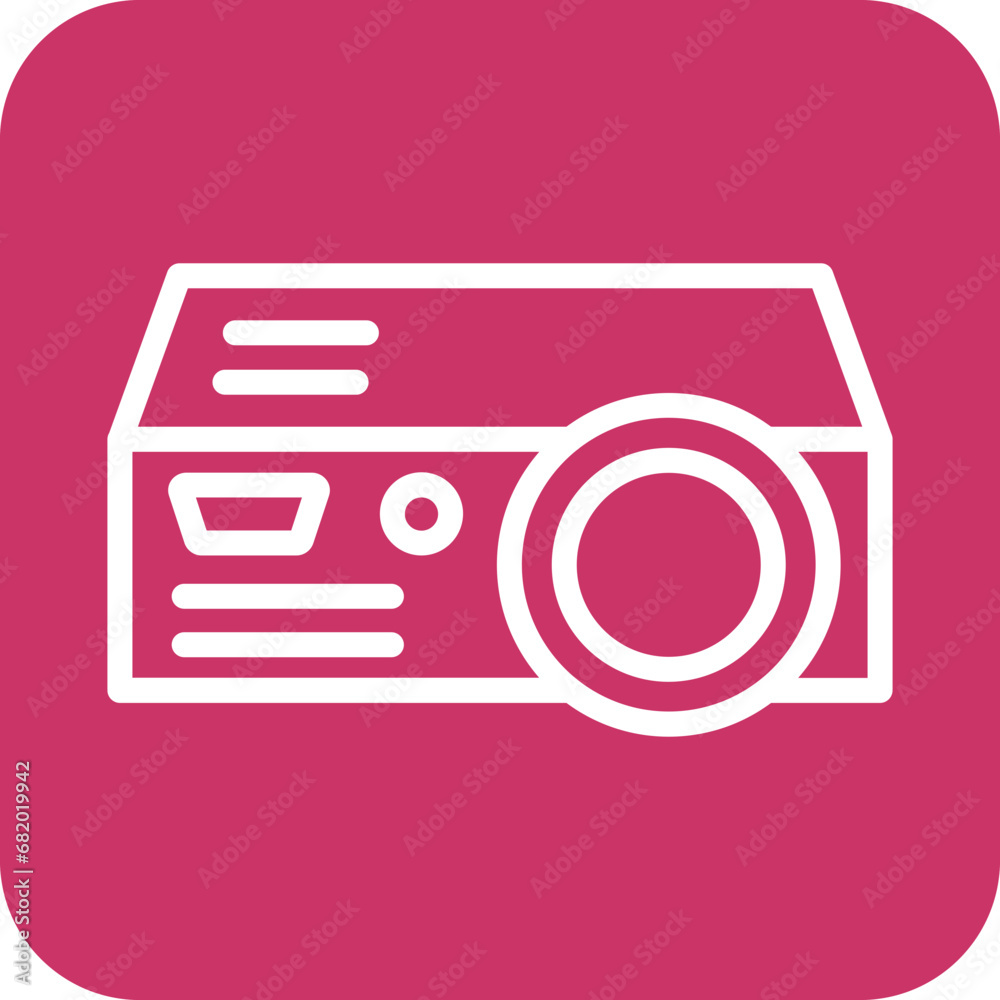Vector Design Projector Icon Style Vector Design Projector Icon Style