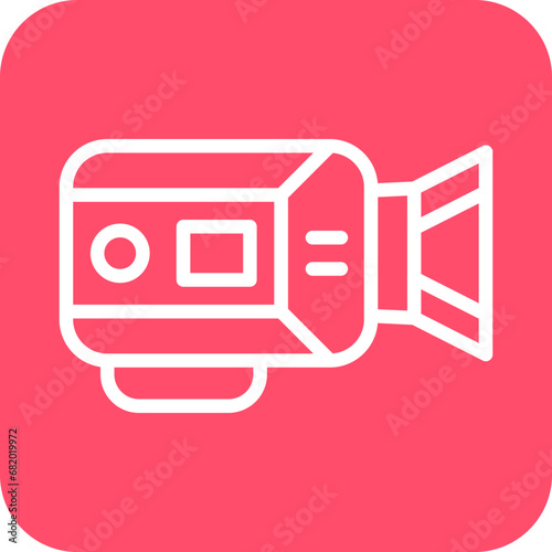 Vector Design Video Camera Icon Style