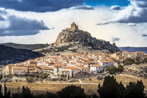 Spain Valencia, Castellon, Morella, village medieval View