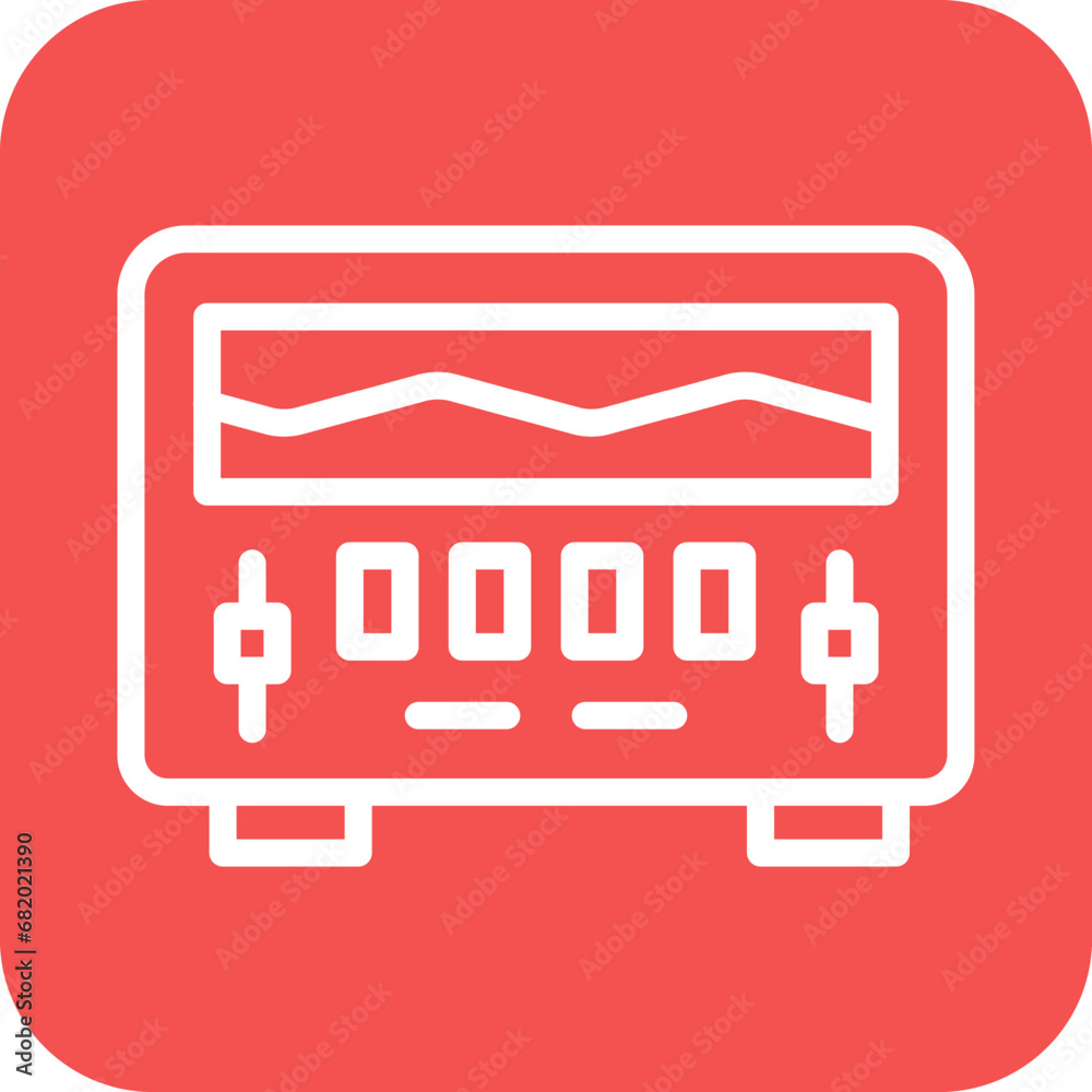 Vector Design Oscilloscope Icon Style Vector Design Oscilloscope Icon Style