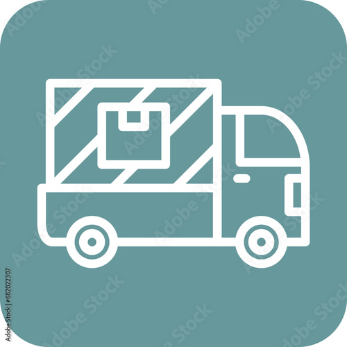 Vector Design Delivery Truck Icon Style