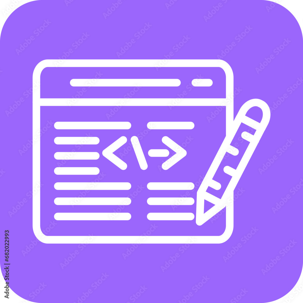 Vector Design Edit Code Icon Style Vector Design Edit Code Icon Style