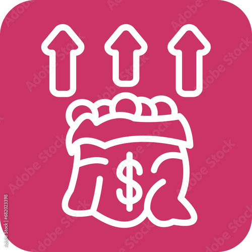 Vector Design Fund Raising Icon Style