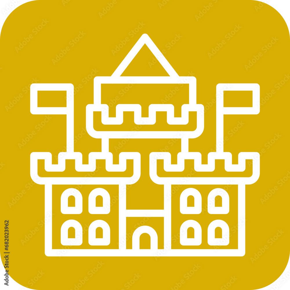 Vector Design Castle Icon Style Vector Design Castle Icon Style