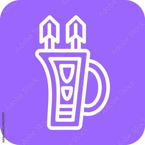 Vector Design Quiver Icon Style