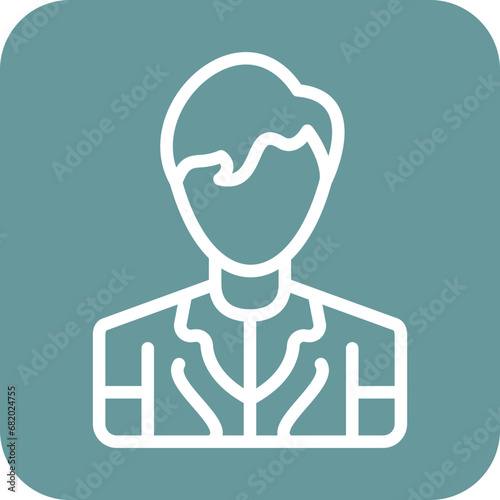 Vector Design Model Male Icon Style
