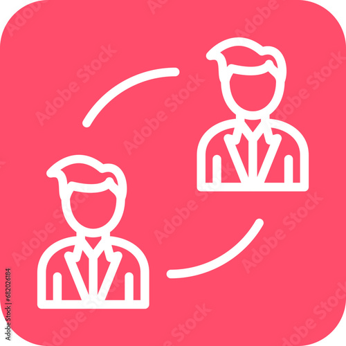 Vector Design P2P Lending Icon Style