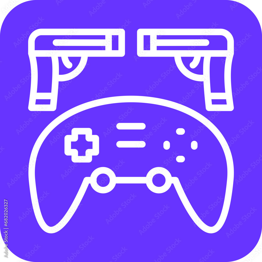 Vector Design Action Game Icon Style Vector Design Action Game Icon Style