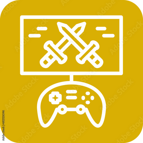 Vector Design Battle Royale Icon Style