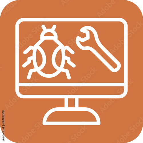 Vector Design Bug Fixes Icon Style