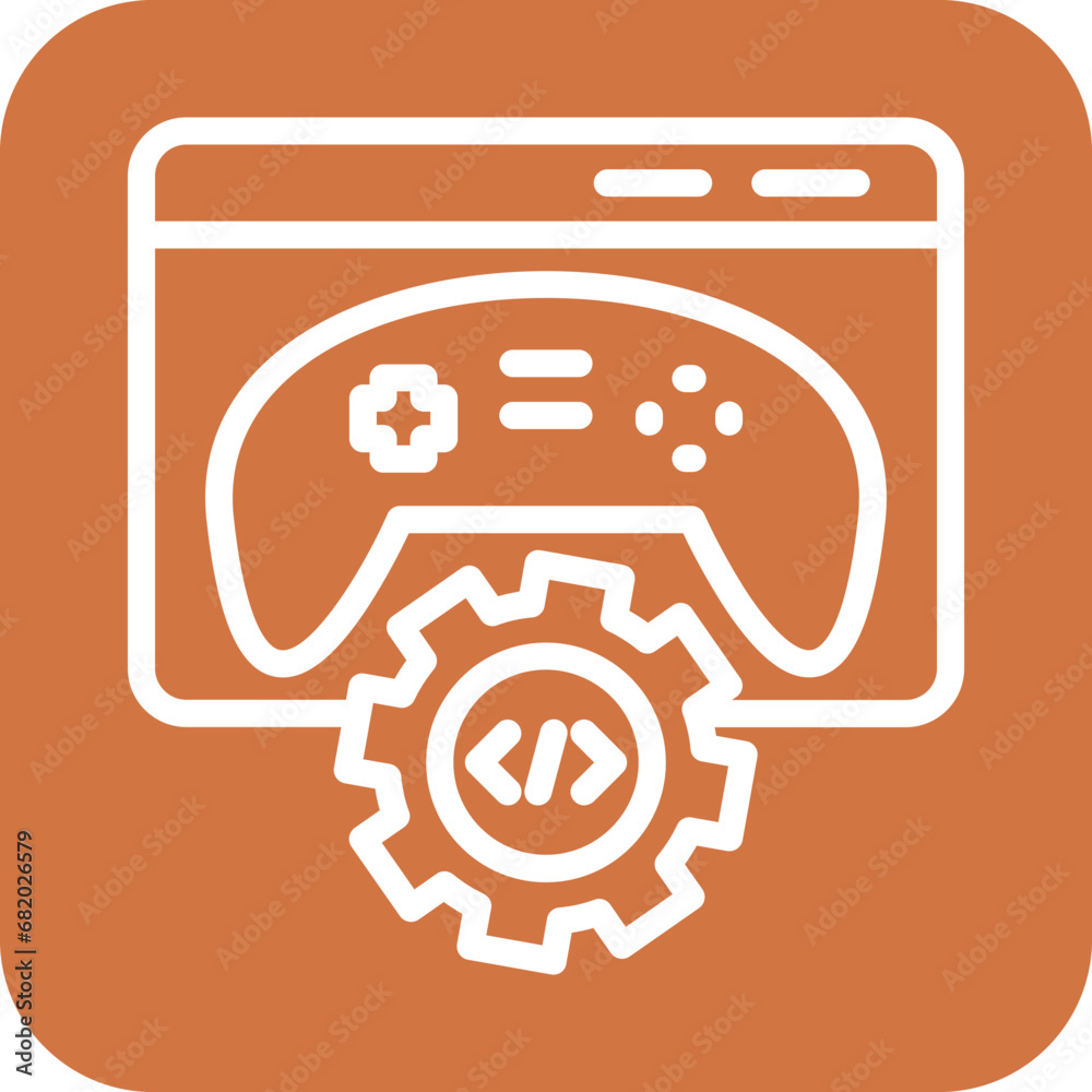 Vector Design Game Engine Icon Style Vector Design Game Engine Icon Style