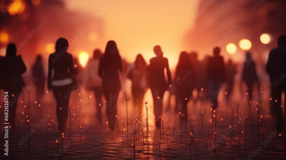 Fototapeta premium Blur Abstract People Background , Background HD For Designer