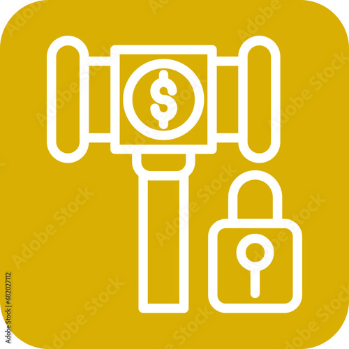 Vector Design Private Auction Icon Style