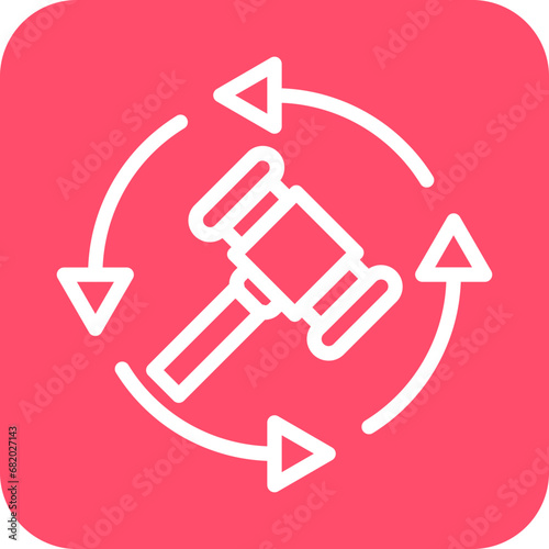 Vector Design Reserve Bid Auction Icon Style