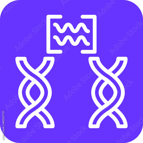 Vector Design Genetic Comparation Icon Style