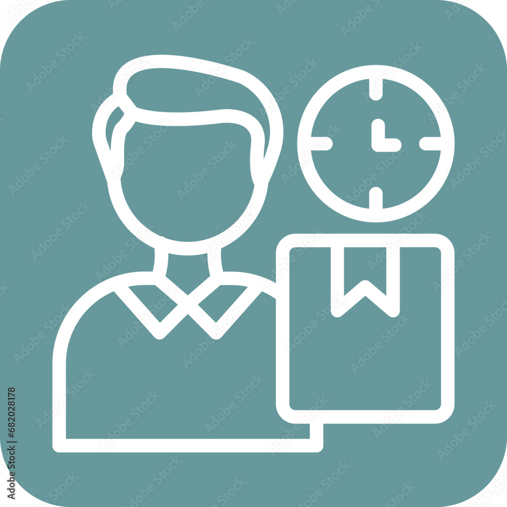 Vector Design Lead Time Icon Style Vector Design Lead Time Icon Style