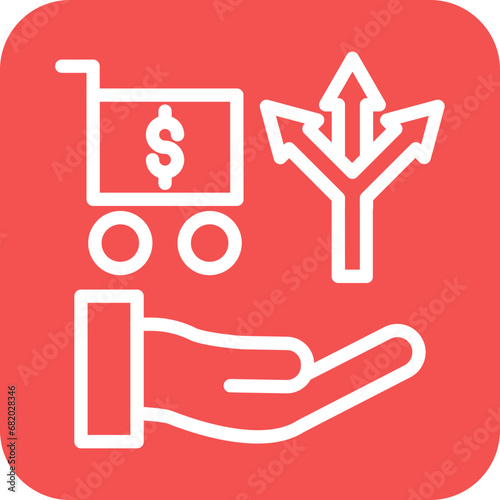 Vector Design Cross Selling Icon Style