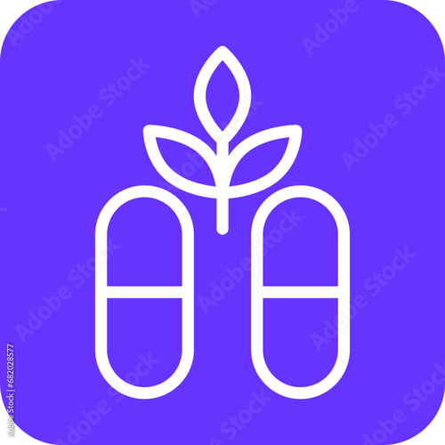 Vector Design Cbd Capsules Icon Style