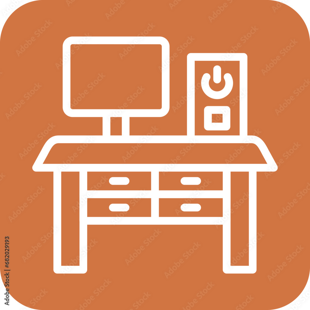 Vector Design Workplace Icon Style Vector Design Workplace Icon Style
