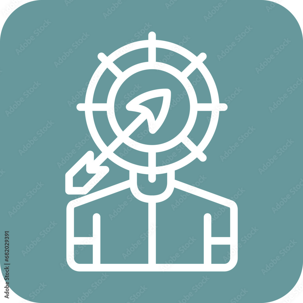 Vector Design Head Hunting Icon Style Vector Design Head Hunting Icon Style