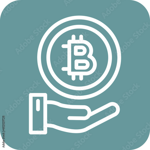 Vector Design Cryptocurrency Icon Style