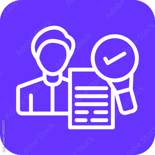 Vector Design Background Check Icon Style