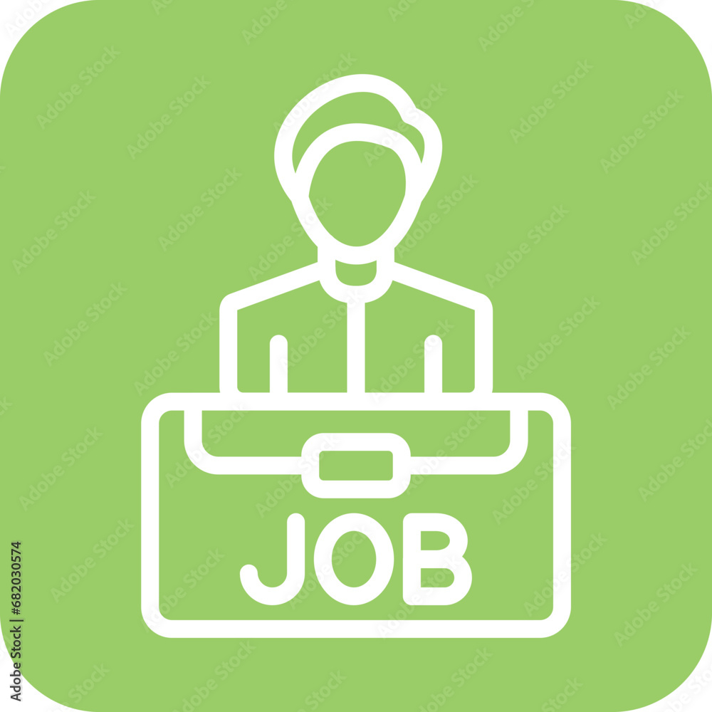 Vector Design Job Candidate Male Icon Style Vector Design Job Candidate Male Icon Style