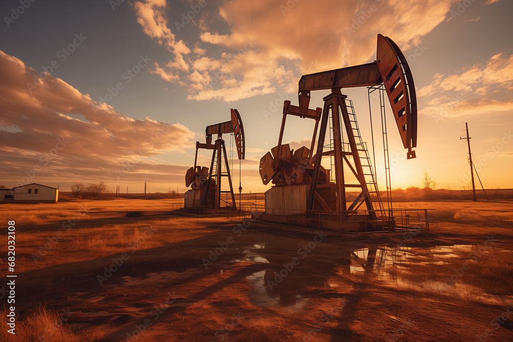 oil pumps in the field pumping oil oil pumps in the field pumping oil
