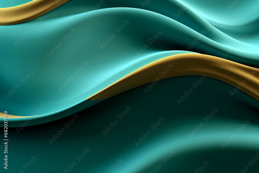 Abstract Liquid Wave Background in Blue and Gold Abstract Liquid Wave Background in Blue and Gold