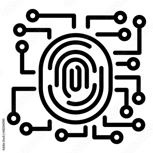 Biometric Data Icon Style