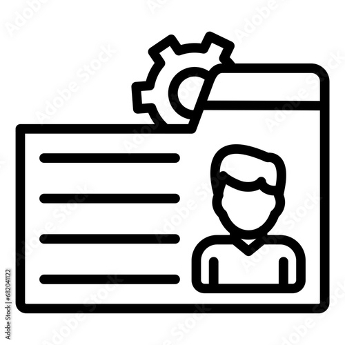 De Identification Icon Style
