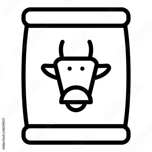Animal Feed Icon Style