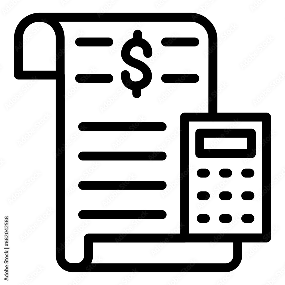 Bookkeeping Icon Style Bookkeeping Icon Style
